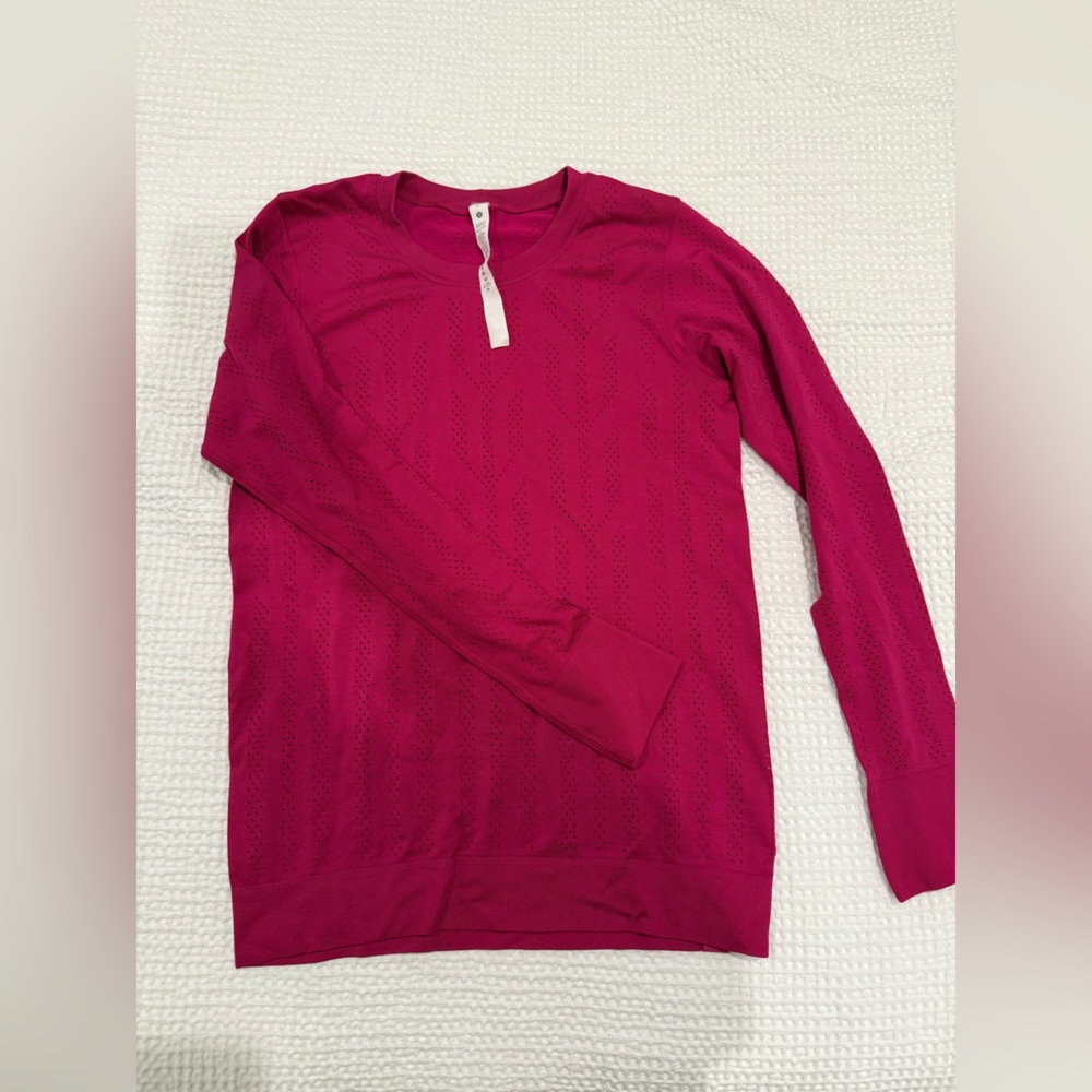 Lululemon magenta Long Sleeve Top